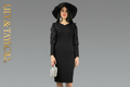 Black Dress with Black Hat