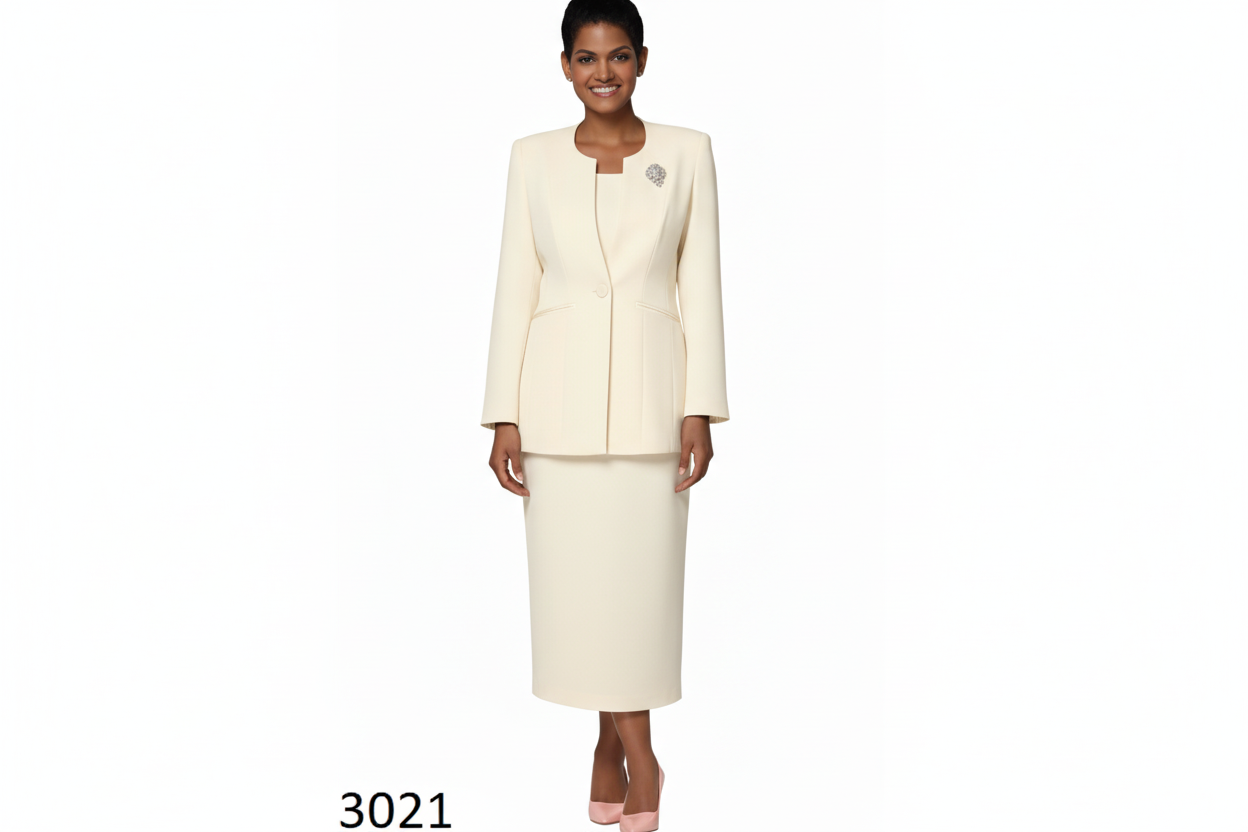 Nina Massini Style#3021 Ivory Suit