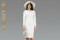 White Dress with White Hat