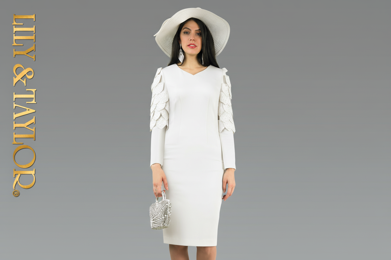 White Dress with White Hat